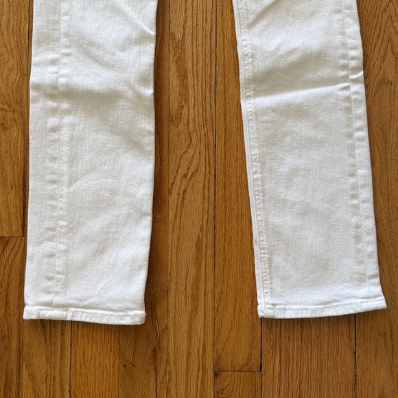 MOTHER sz 24 The Mid Rise Dazzler White Denim Pants The Fairest of them All - Picture 4 of 14